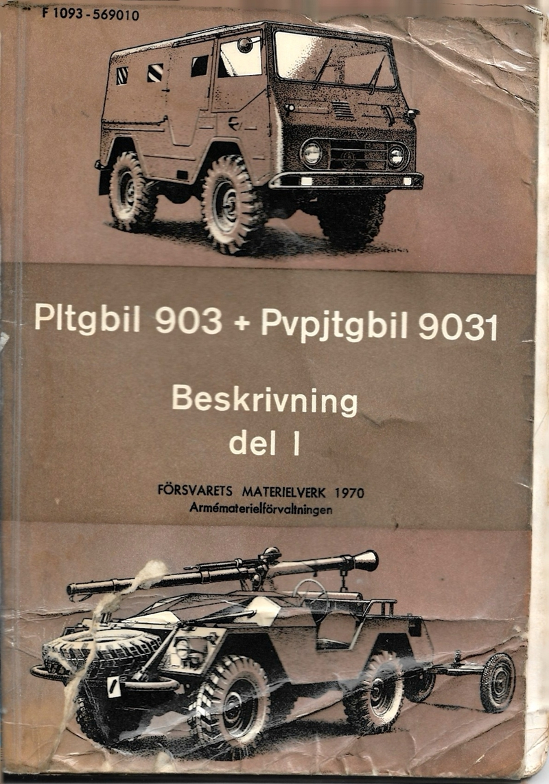 Pltgbil 903 + Pvpjtgbil 9031 Beskriving Del 1 (1970 F1093 569010) VOORPAGINA (1)
