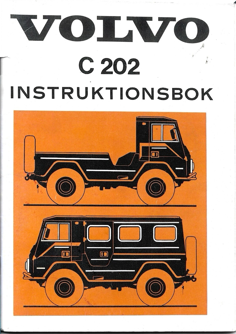 Volvo C202 Instruktionsbok VOORPAGINA